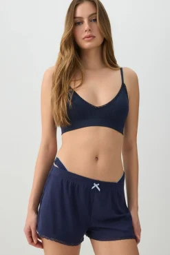 Everyday Pointelle Bralette with Removable Foam