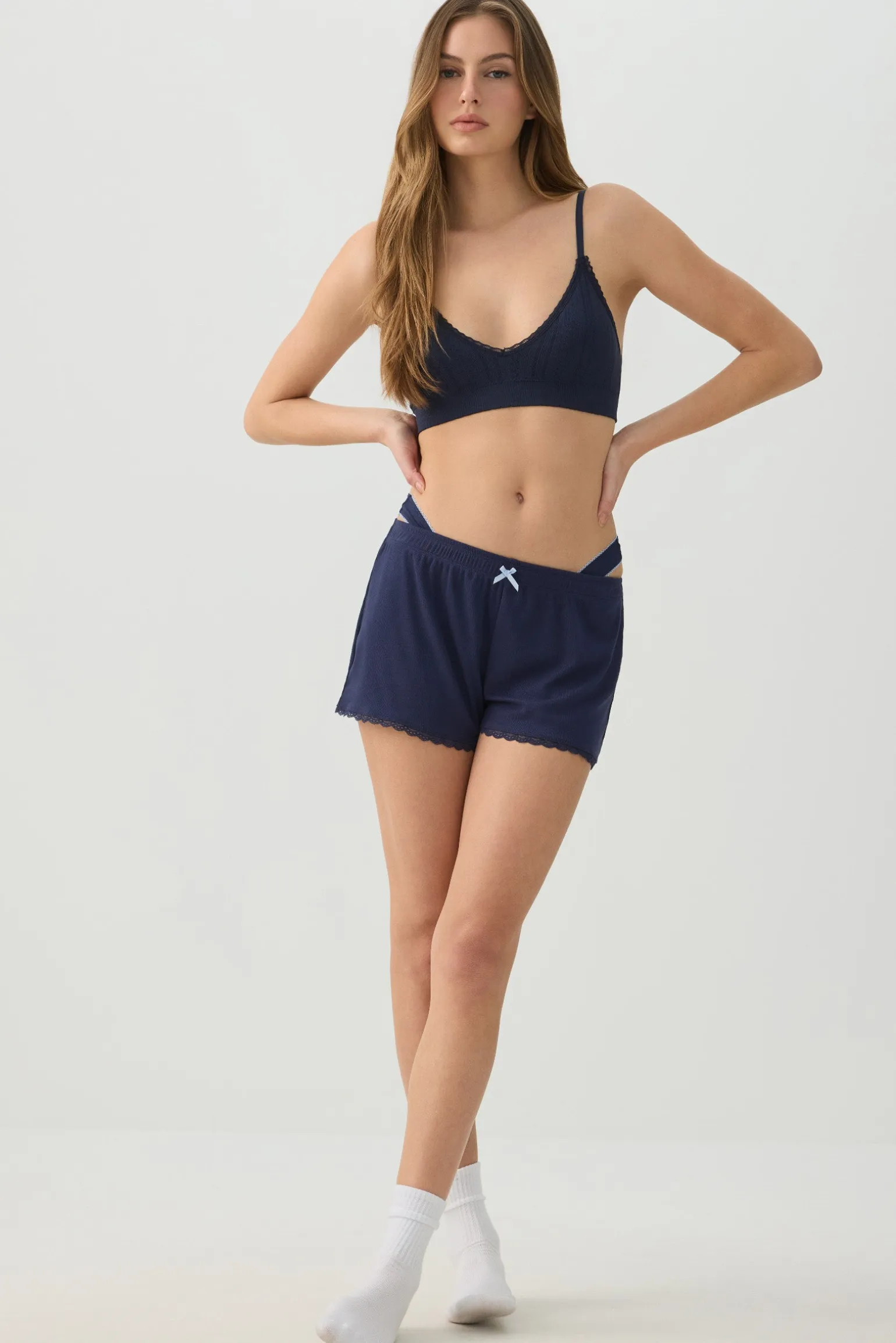 Everyday Pointelle Bralette with Removable Foam