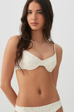Eyelet Underwire Bikini Top