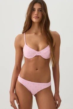 Eyelet Underwire Bikini Top