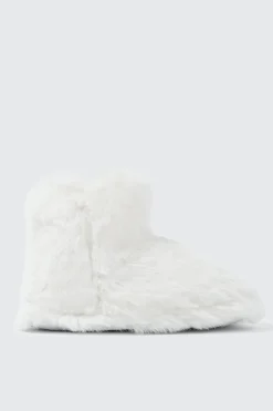 Faux Fur Bootie Slippers