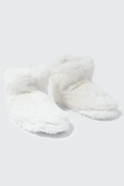 Faux Fur Bootie Slippers