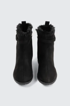 Faux Fur Lined Ankle Boots