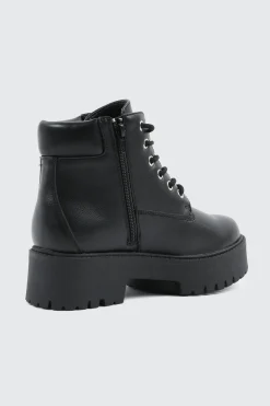 Faux Fur Lined Hiker Boots