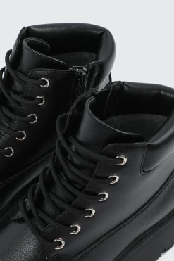 Faux Fur Lined Hiker Boots