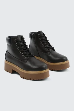 Faux Fur Lined Hiker Boots