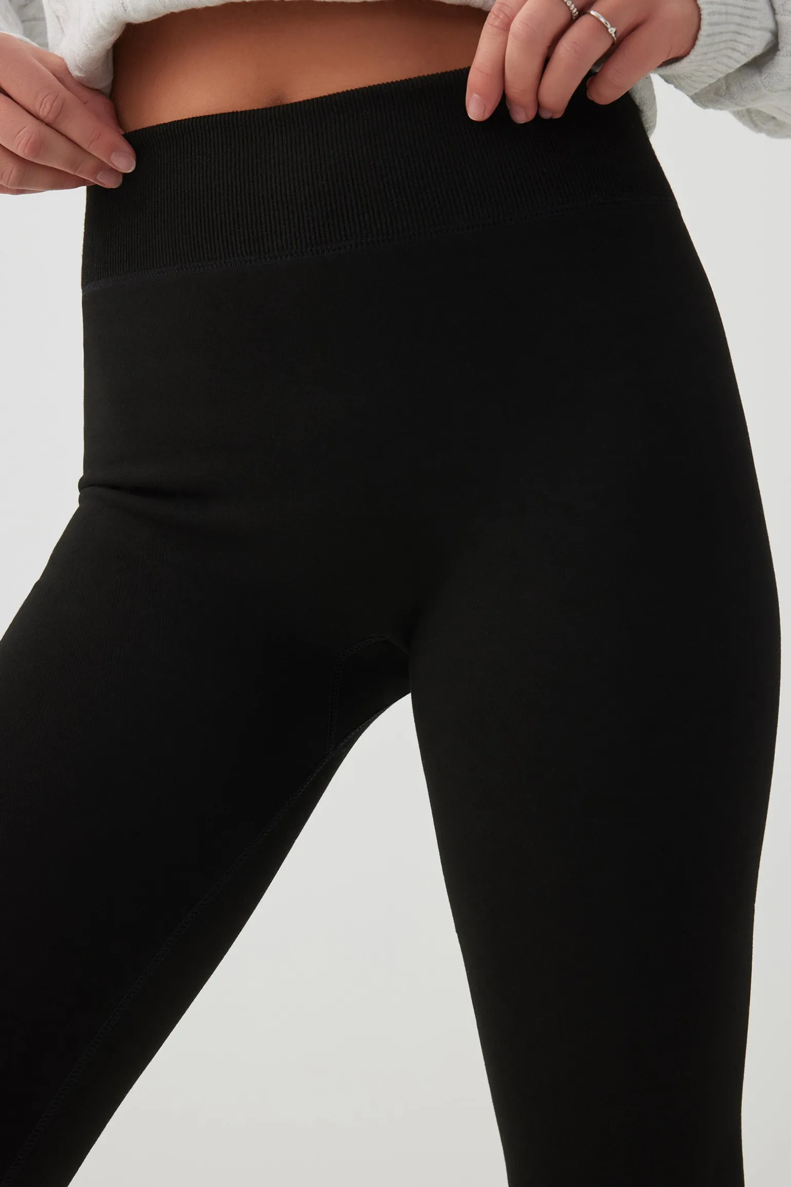 Faux Fur Lined Seamless Leggings