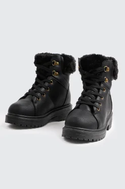 Faux Fur Lined Winter Boots