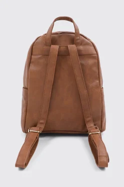 Faux Leather Backpack