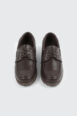 Faux Leather Boat Shoes