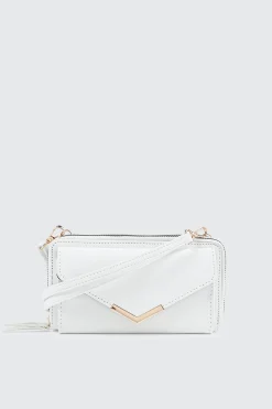 Faux Leather Crossbody Wallet