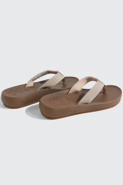 Faux Leather Flat Sandals