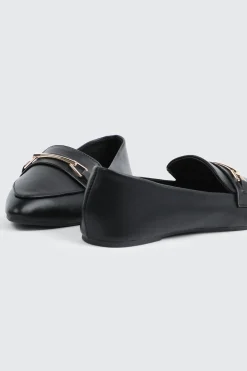 Faux Leather Pointed Toe Loafers