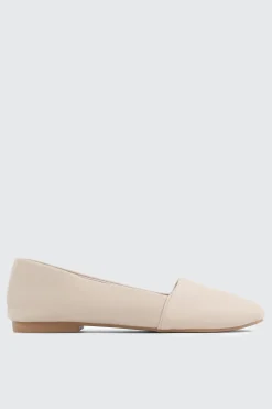 Faux Leather Round Toe Loafers