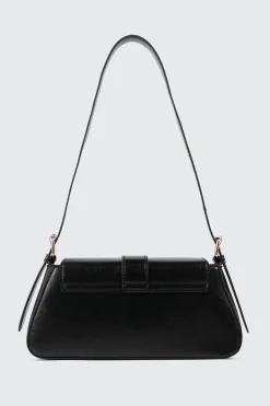 Faux Leather Shoulder Bag