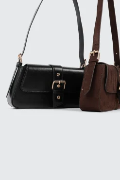 Faux Leather Shoulder Bag