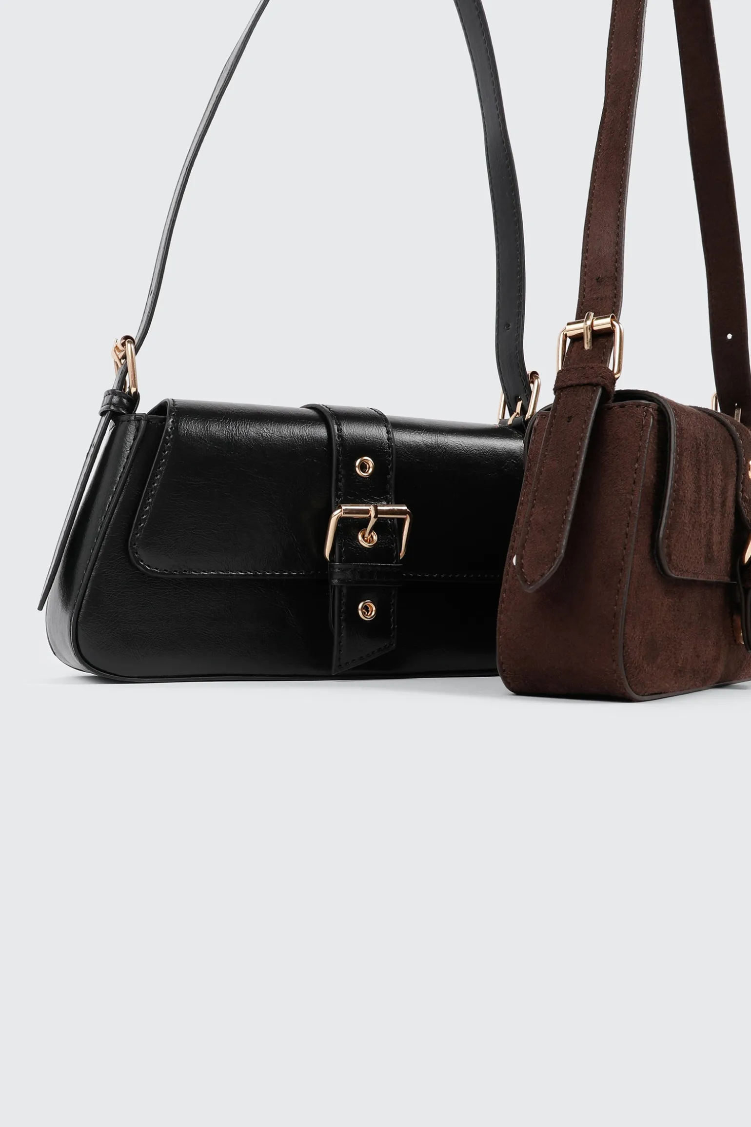 Faux Leather Shoulder Bag