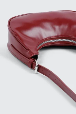 Faux Leather Shoulder Bag