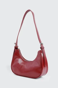 Faux Leather Shoulder Bag