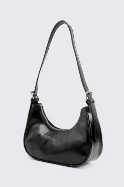 Faux Leather Shoulder Bag