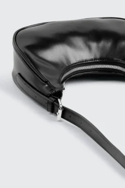 Faux Leather Shoulder Bag