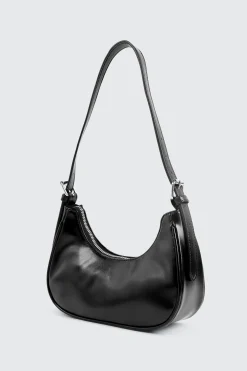 Faux Leather Shoulder Bag