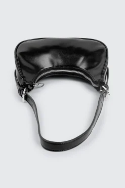 Faux Leather Shoulder Bag