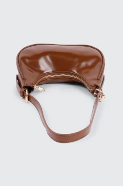 Faux Leather Shoulder Bag