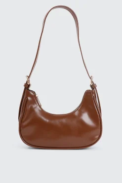 Faux Leather Shoulder Bag