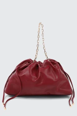 Faux Leather Shoulder Bag
