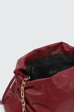 Faux Leather Shoulder Bag