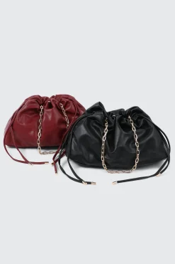 Faux Leather Shoulder Bag