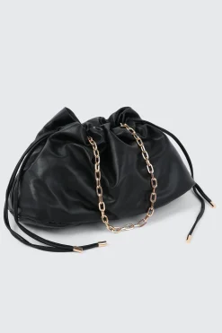 Faux Leather Shoulder Bag
