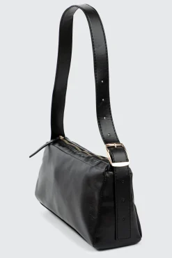 Faux Leather Shoulder Bag