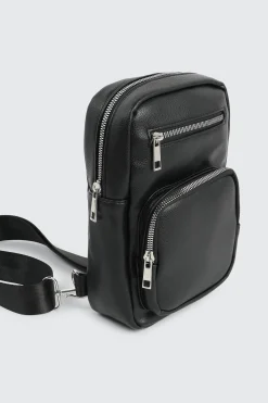 Faux Leather Sling Bag