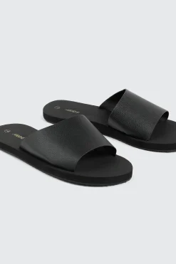 Faux Leather Sport Sandals