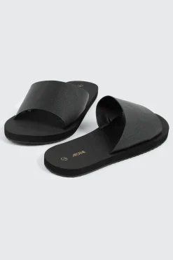 Faux Leather Sport Sandals