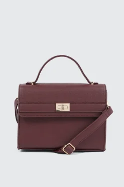 Faux leather Square Handbag