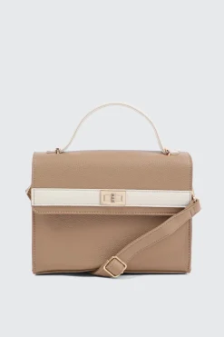 Faux leather Square Handbag