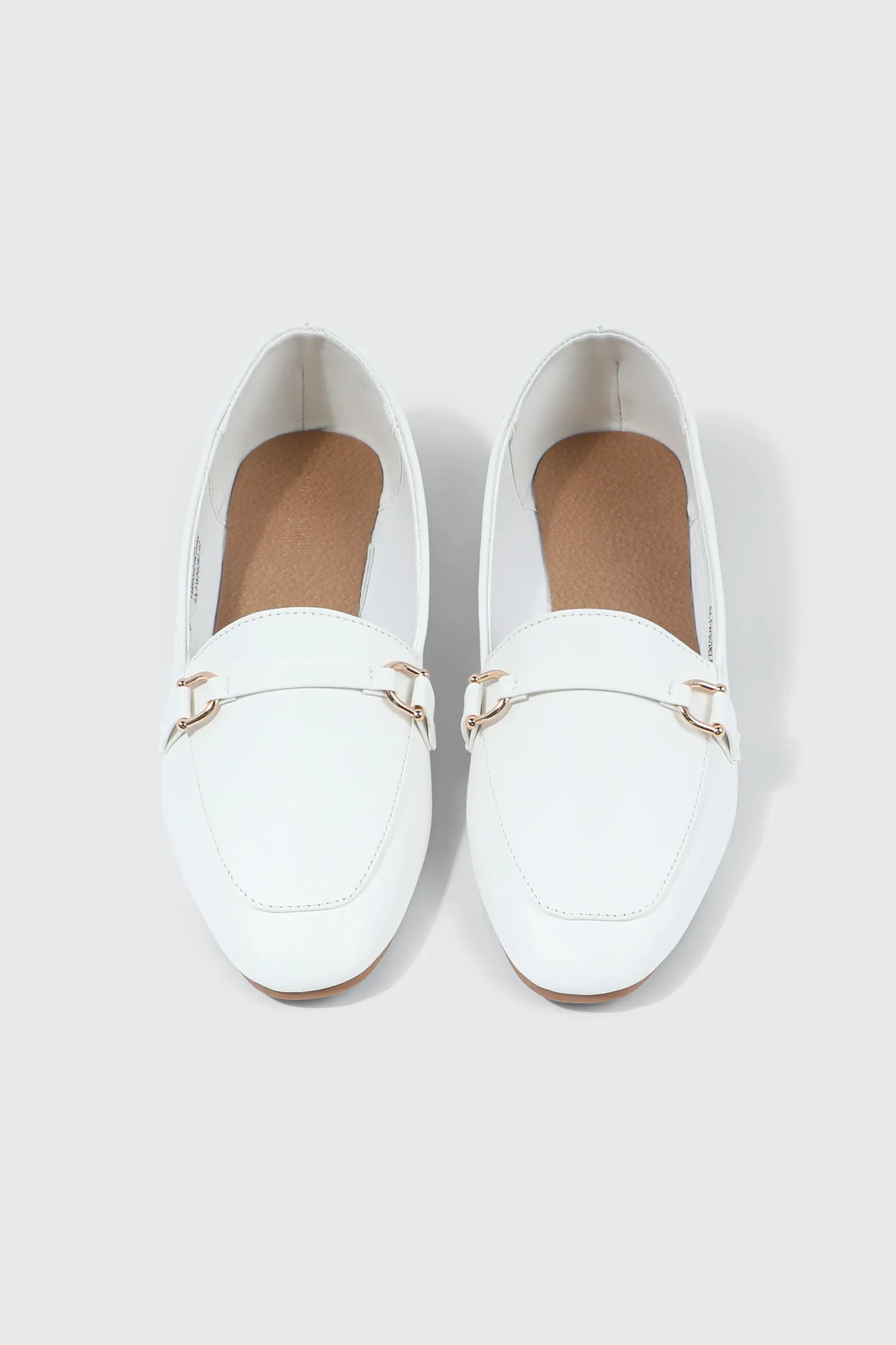 Faux Leather Square Toe Loafers