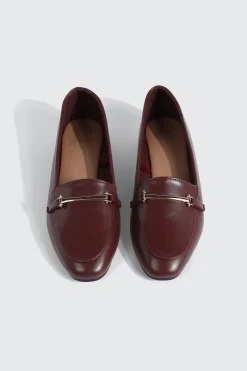 Faux Leather Square Toe Loafers