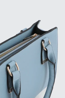 Faux Leather Structured Handbag