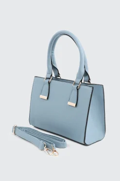 Faux Leather Structured Handbag
