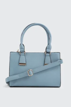 Faux Leather Structured Handbag
