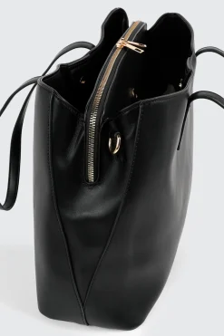 Faux Leather Tote Bag