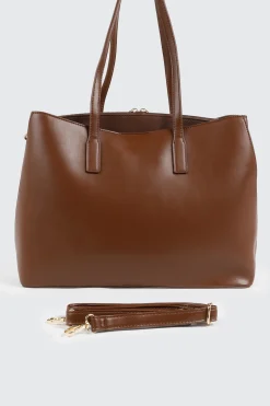 Faux Leather Tote Bag