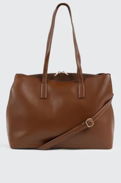 Faux Leather Tote Bag