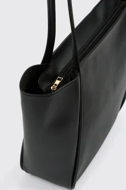 Faux Leather Tote Bag