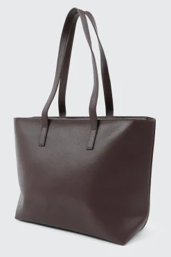 Faux Leather Tote Bag