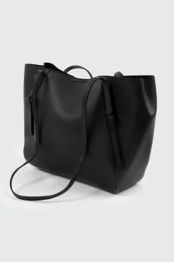 Faux Leather Tote Bag